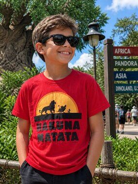 Disney The Lion King “Hakuna Matata” Graphic Tee Boys Size L (10–12)